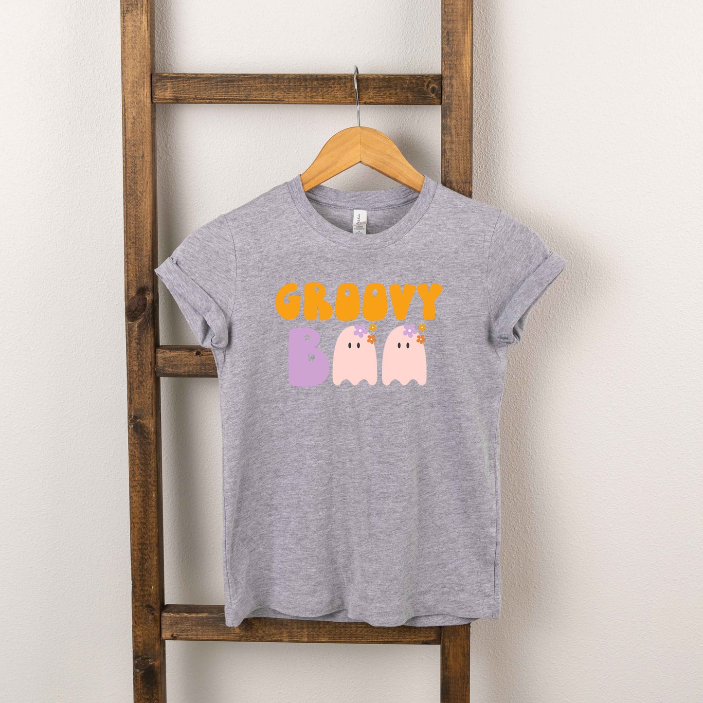 Groovy Boo Ghost | Toddler Graphic Short Sleeve Tee