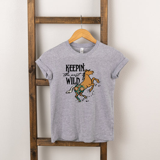 Keepin The West Wild Horse | Toddler Graphic Short Sleeve Tee