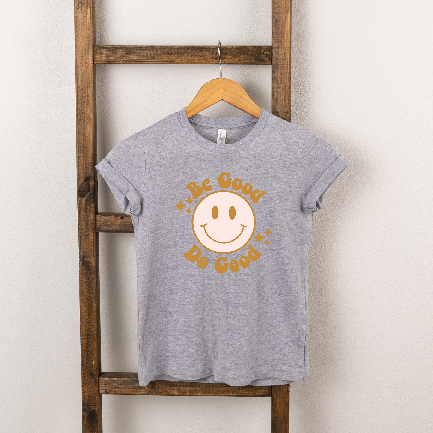 Be Good Do Good Smiley Face | Toddler Short Sleeve Crew Neck
