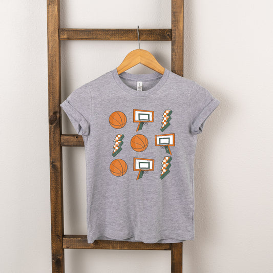 Basketball Collage | Youth Short Sleeve Crew Neck