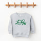 Cursive Lucky Clover | Youth Ultra-Soft Graphic Sweatshirt
