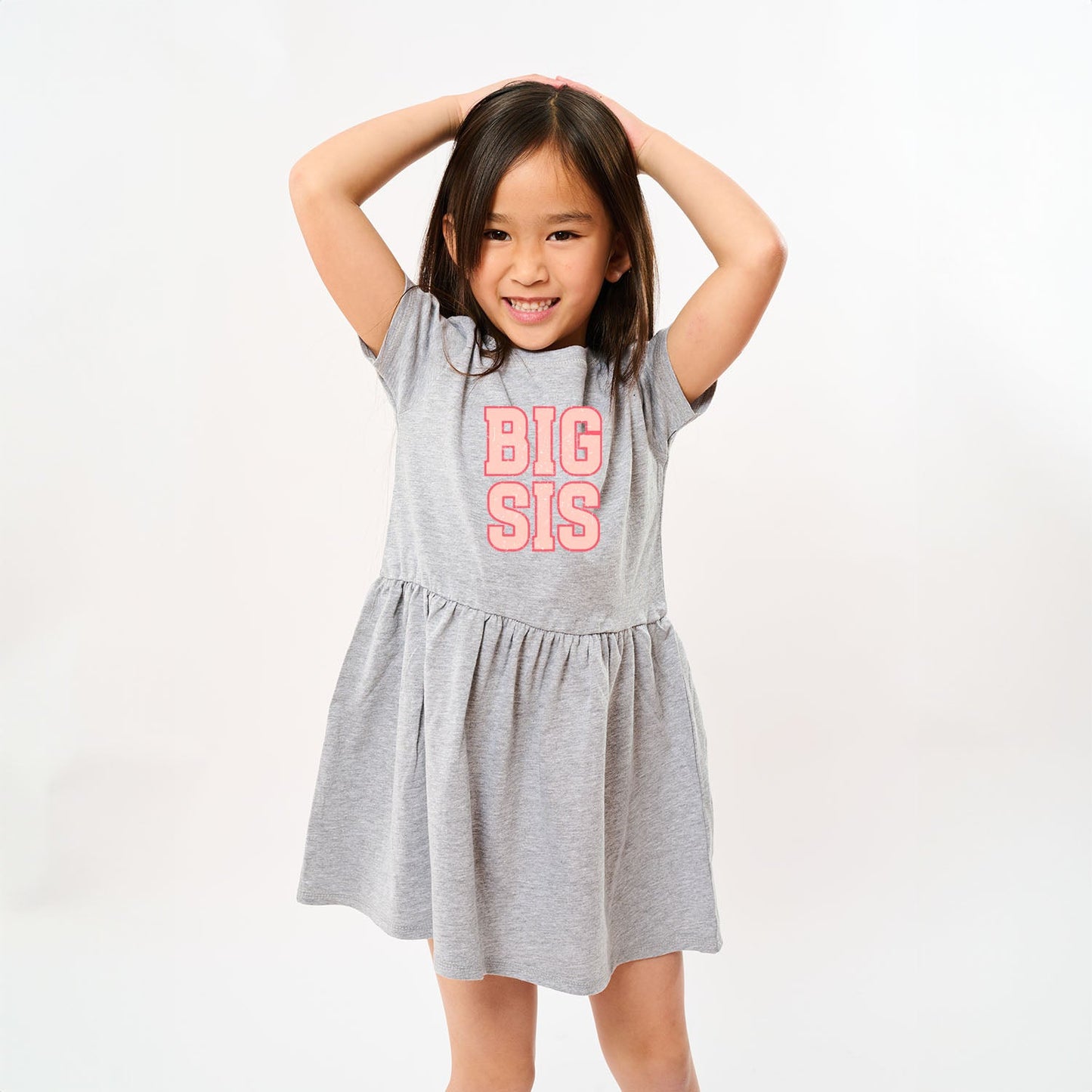 Big Sis Distressed | Toddler Graphic Dress