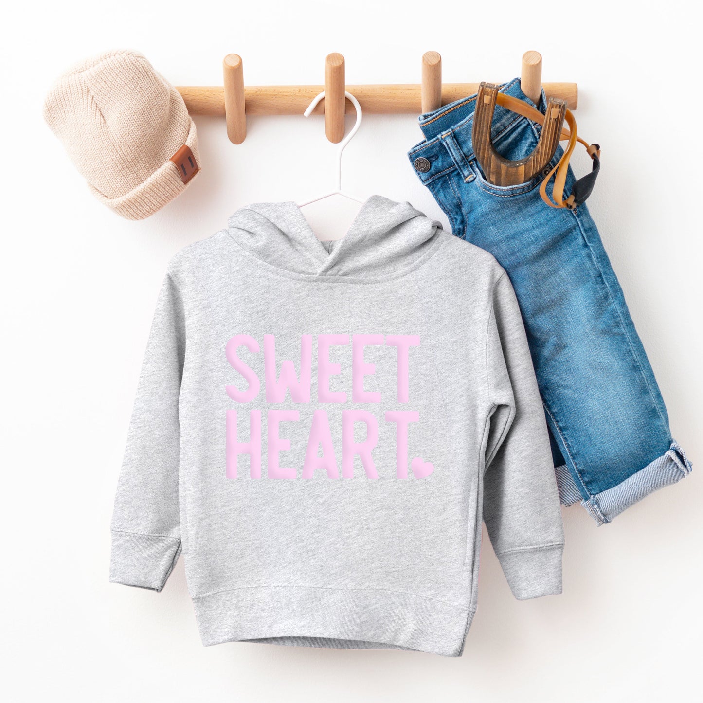 Sweetheart Puff Print | Toddler Graphic Hoodie