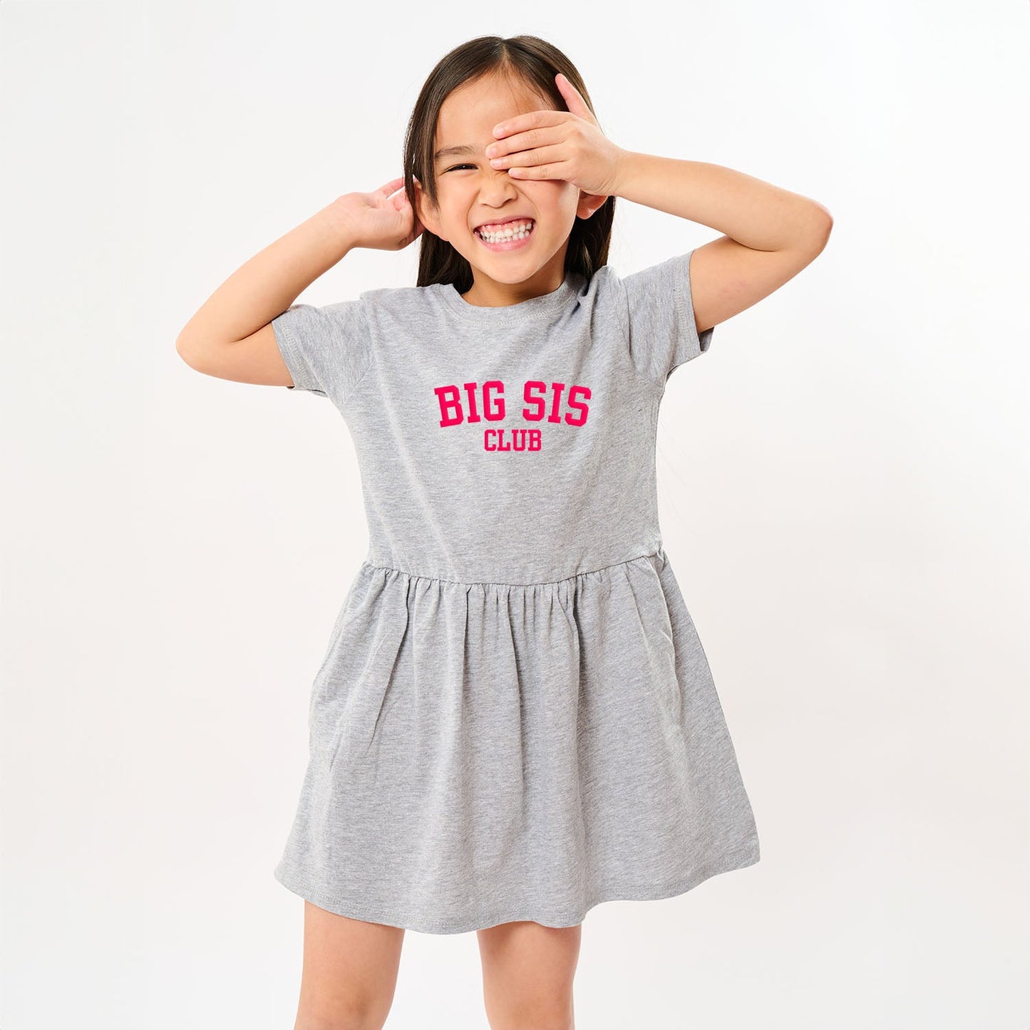 Big Sis Club Puff Print | Toddler Graphic Dress