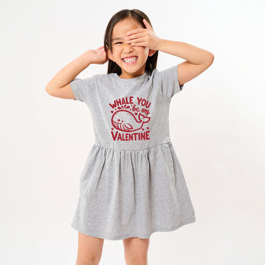 Valentines Whale | Toddler Graphic Dress