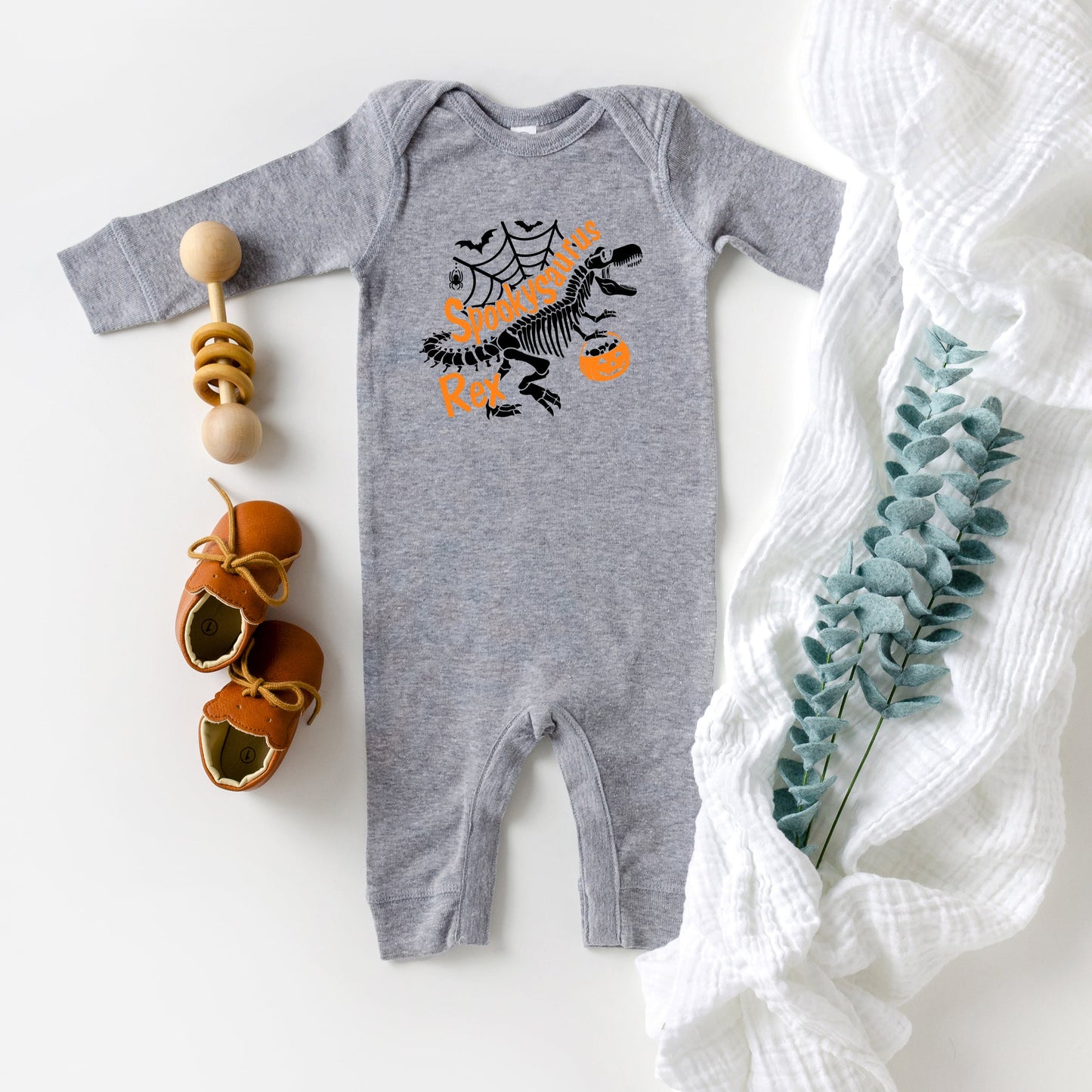 Spookysaurus | Baby Graphic Romper