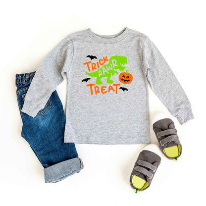 Trick Rawr Treat | Youth Graphic Long Sleeve Tee