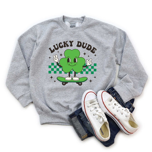 Lucky Dude Skateboard | Youth Sweatshirt