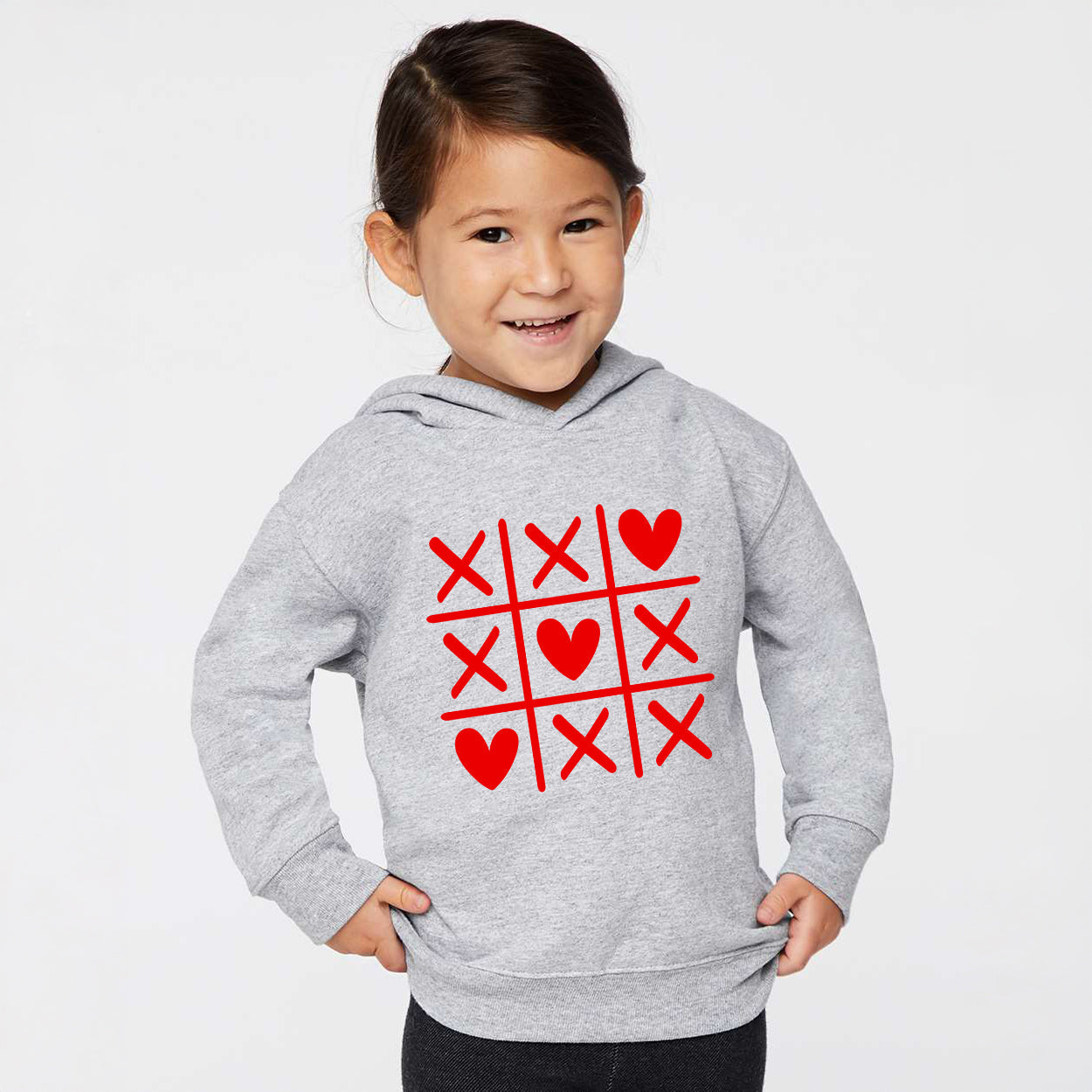 Tic Tac Heart | Toddler Graphic Hoodie