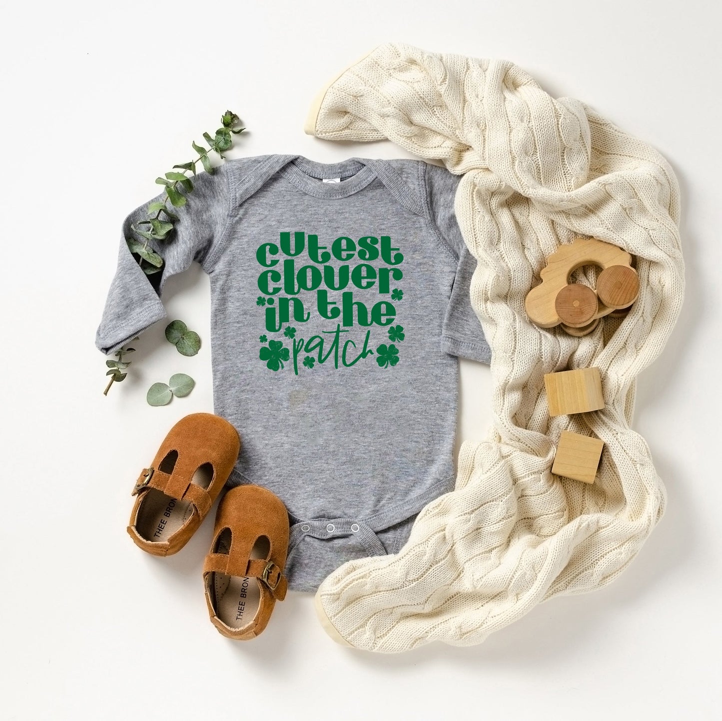 Cutest Clover In The Patch | Baby Graphic Long Sleeve Onesie