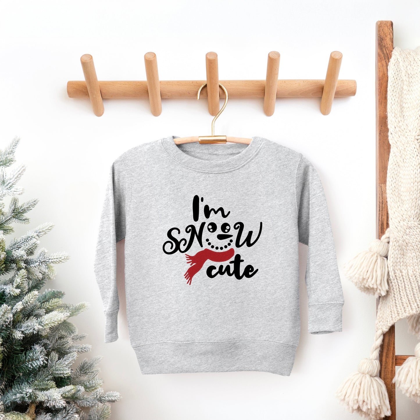 I'm Snow Cute Glitter | Youth Ultra-Soft Graphic Sweatshirt