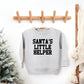 Santa's Little Helper Words | Youth Ultra-Soft Graphic Sweatshirt