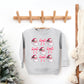 Coquette Santa Chart | Youth Ultra-Soft Graphic Sweatshirt