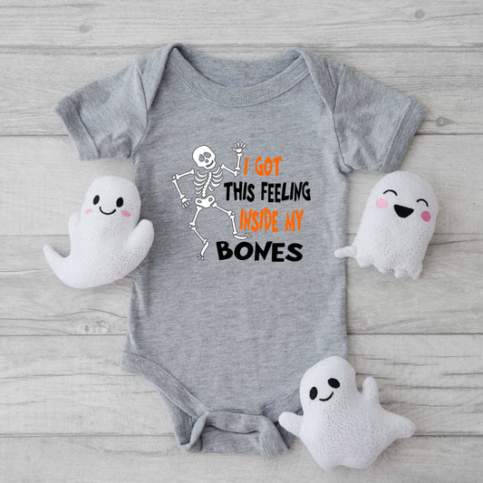 I Got This Feeling Skeleton | Baby Graphic Short Sleeve Onesie