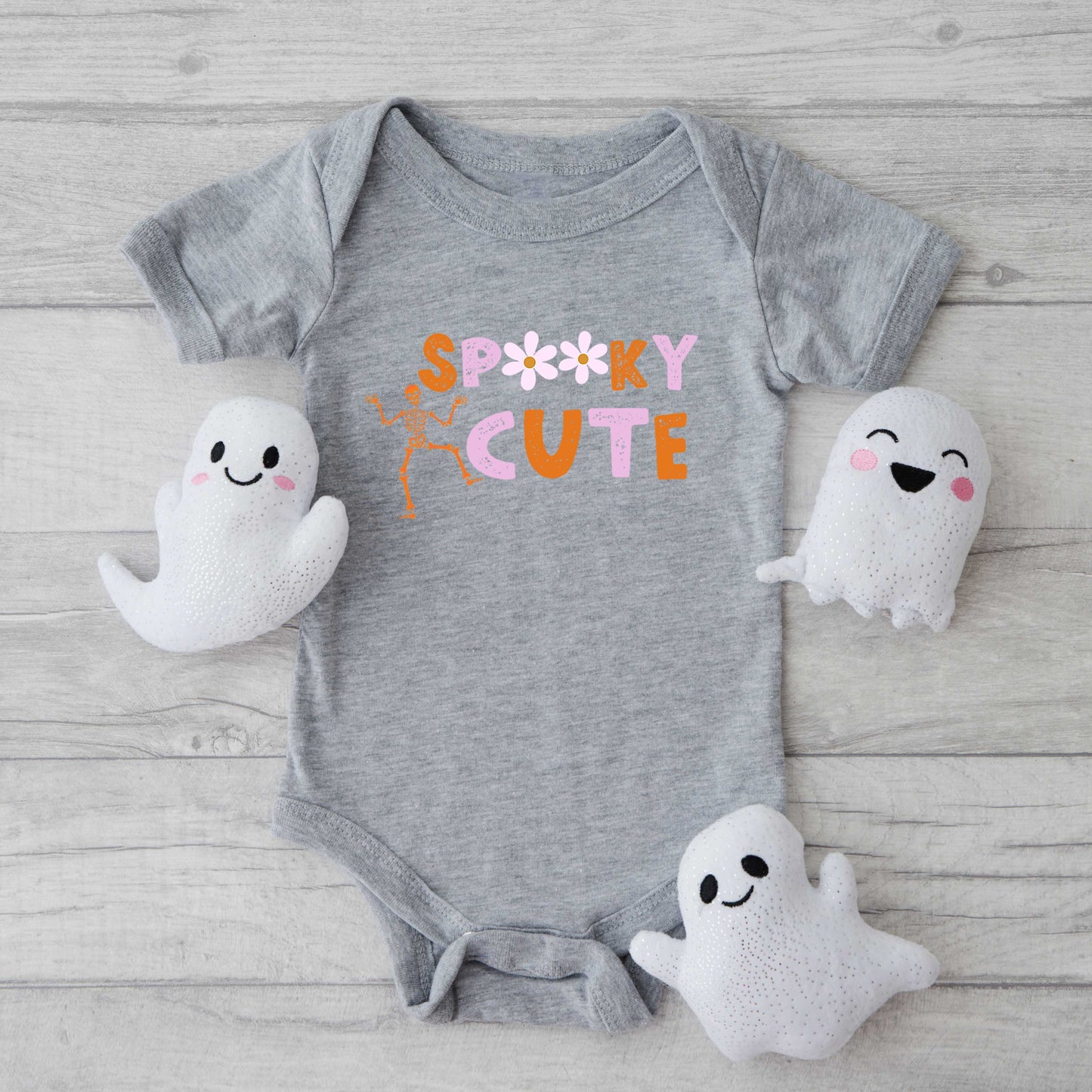 Spooky Cute Skeleton | Baby Graphic Short Sleeve Onesie