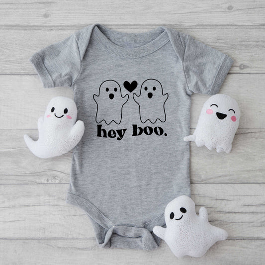 Ghosts Hey Boo | Baby Graphic Short Sleeve Onesie