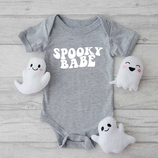 Spooky Babe Wavy | Baby Graphic Short Sleeve Onesie