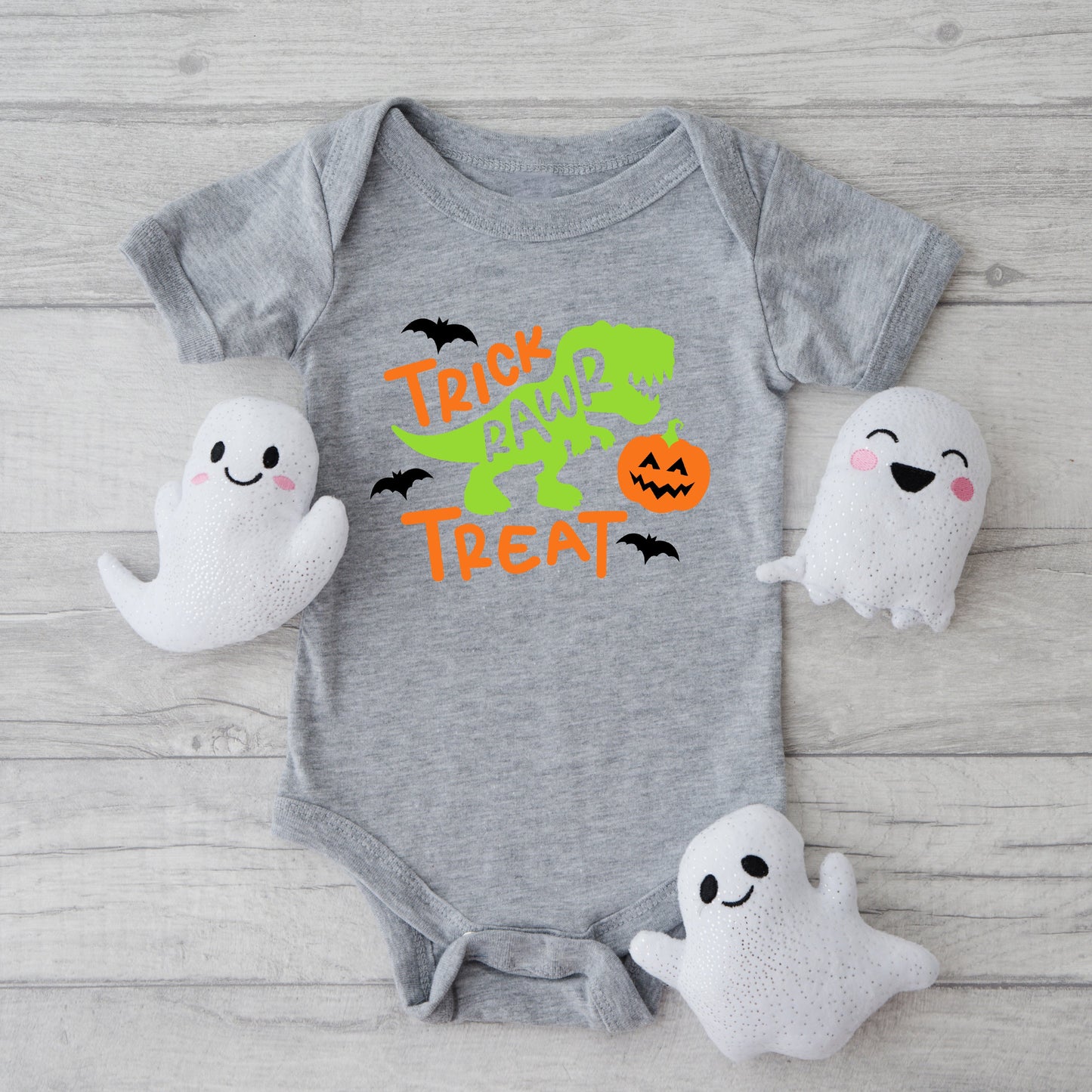 Trick Rawr Treat | Baby Graphic Short Sleeve Onesie