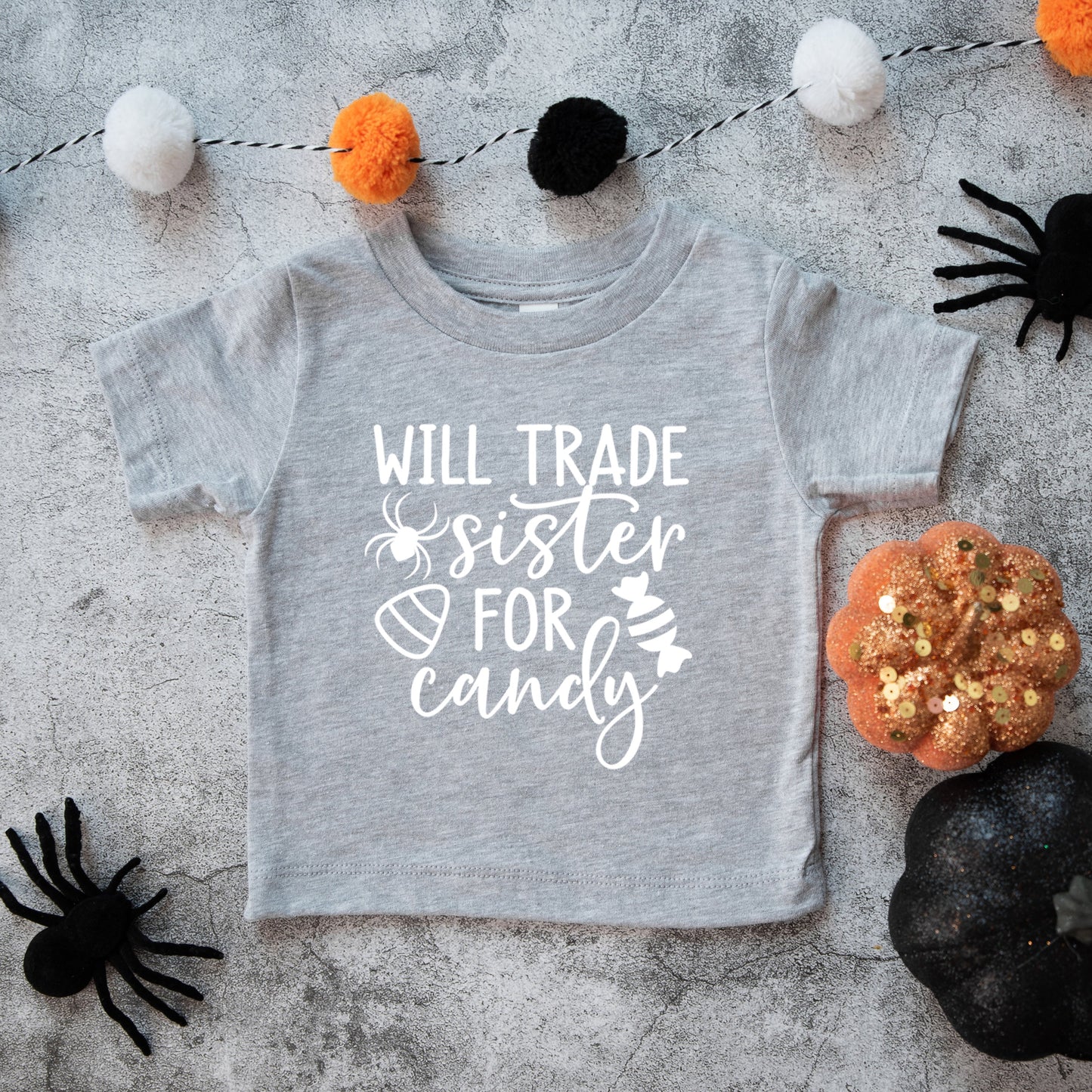 Will Trade Sister For Candy | Toddler Graphic Short Sleeve Tee