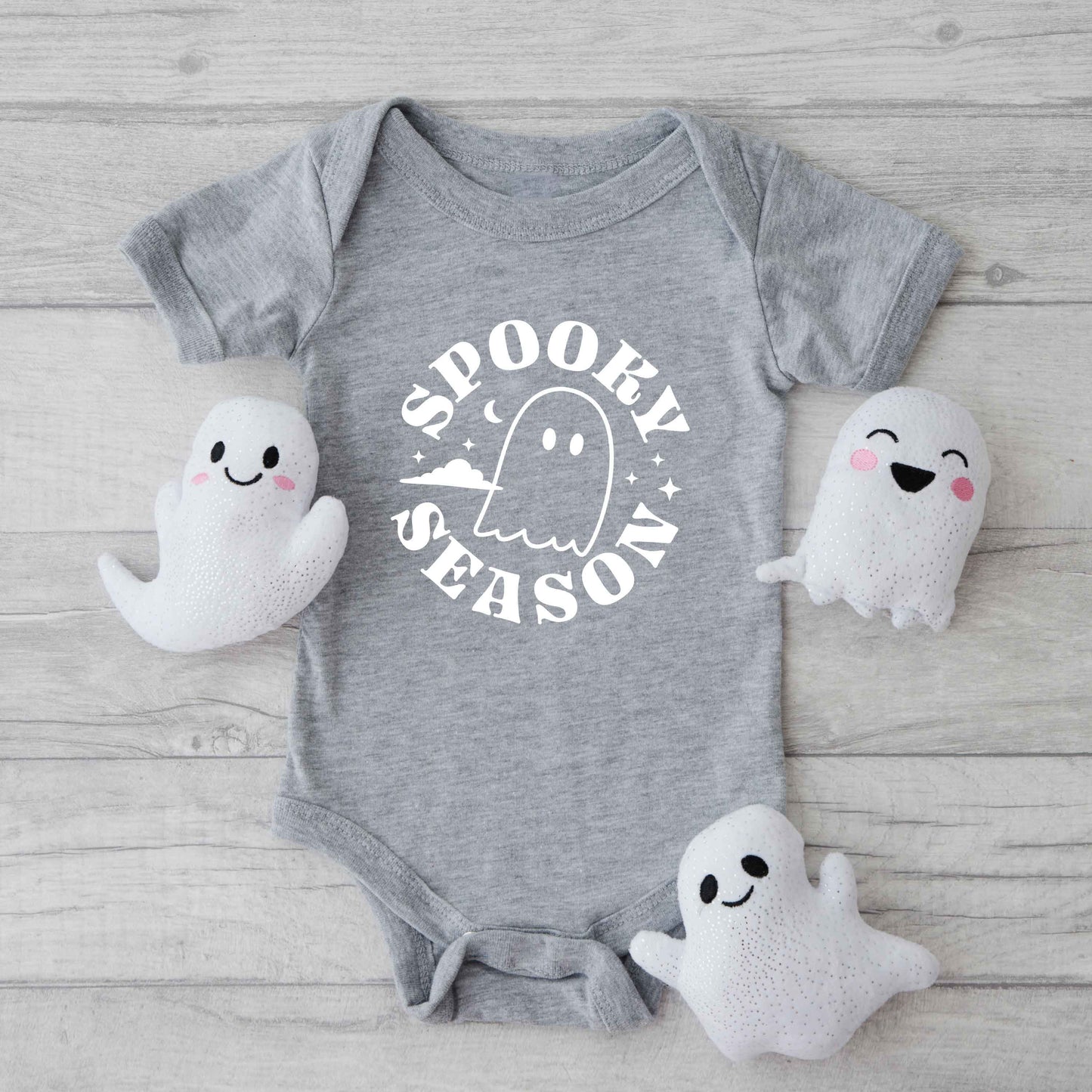 Spooky Season Ghost | Baby Graphic Short Sleeve Onesie