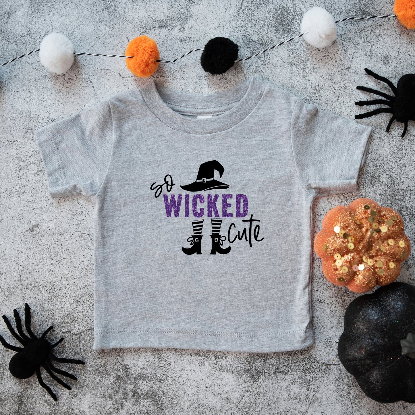 So Wicked Cute Glitter | Youth Graphic Short Sleeve Tee