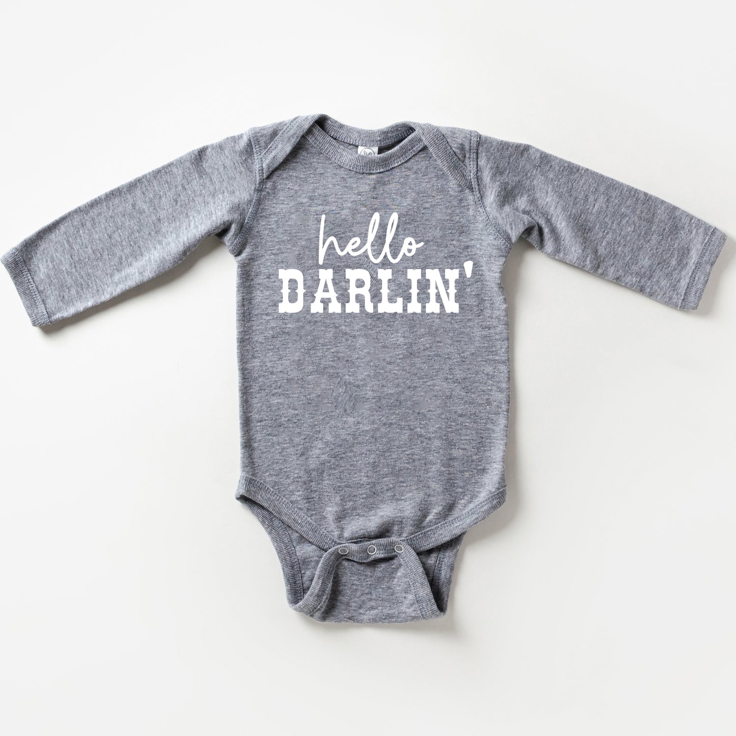 Hello Darlin' | Baby Long Sleeve Onesie