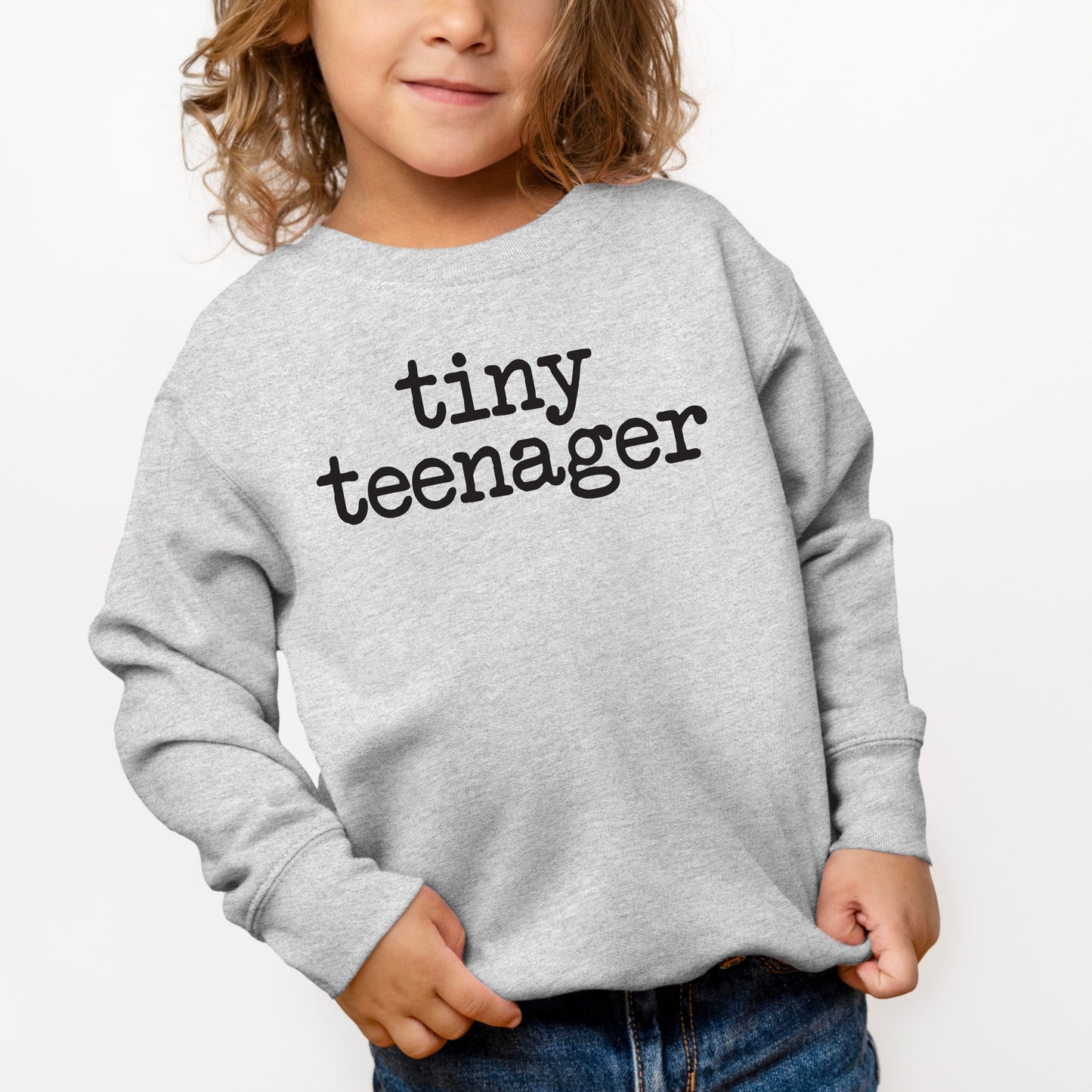 Tiny Teenager Typewriter | Youth Ultra-Soft Graphic Sweatshirt