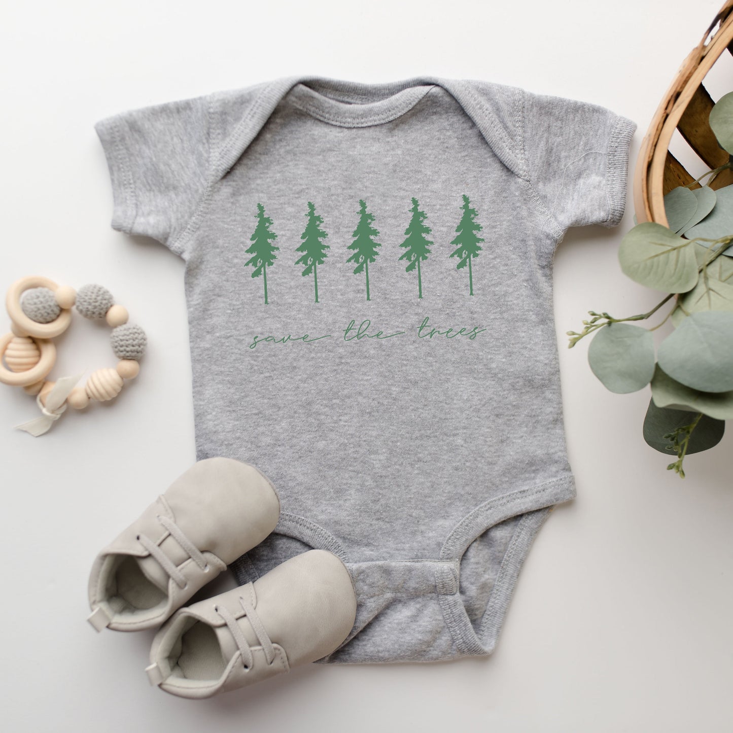 Save The Trees | Baby Graphic Short Sleeve Onesie