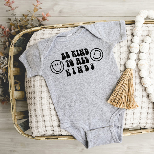 Be Kind To All Kinds | Baby Graphic Short Sleeve Onesie