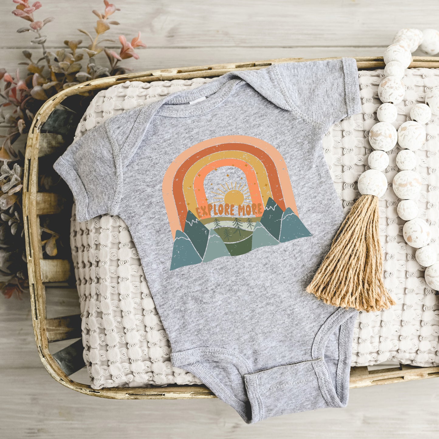 Boho Explore More | Baby Graphic Short Sleeve Onesie