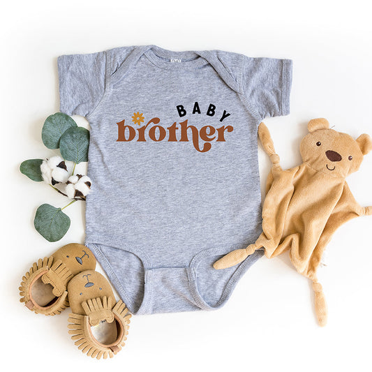 Boho Baby Brother | Baby Graphic Short Sleeve Onesie