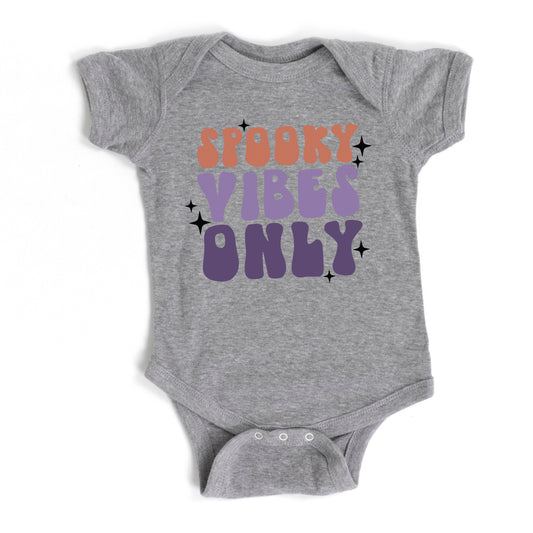 Spooky Vibes Only Stacked | Baby Graphic Short Sleeve Onesie