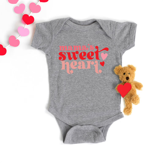 Mama's Sweet Heart | Baby Graphic Short Sleeve Onesie