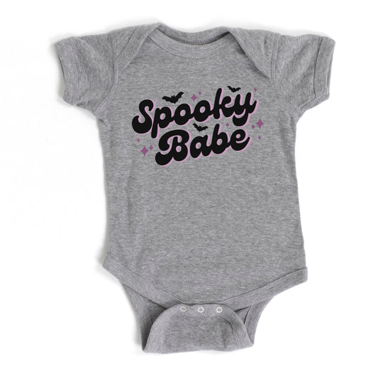 Spooky Babe Purple | Baby Graphic Short Sleeve Onesie