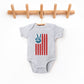 Flag Peace Sign | Baby Graphic Short Sleeve Onesie