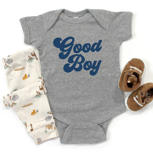 Good Boy Retro | Baby Graphic Short Sleeve Onesie