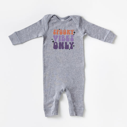 Spooky Vibes Only Stacked | Baby Graphic Romper