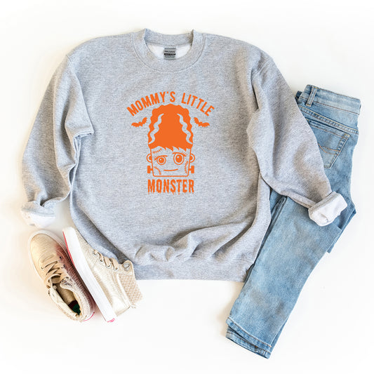 Mommy's Little Monster Girl | Youth Graphic Sweatshirt