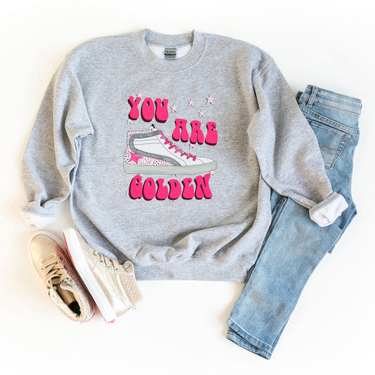 You Are Golden Shoe | Youth Graphic Sweatshirt