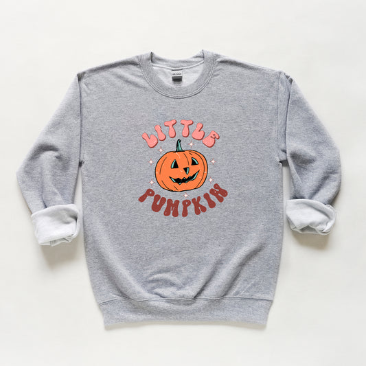 Little Pumpkin Retro | Youth Graphic Sweatshirt