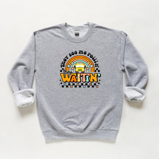 They See Me Rollin' Rainbow | Youth Graphic Sweatshirt