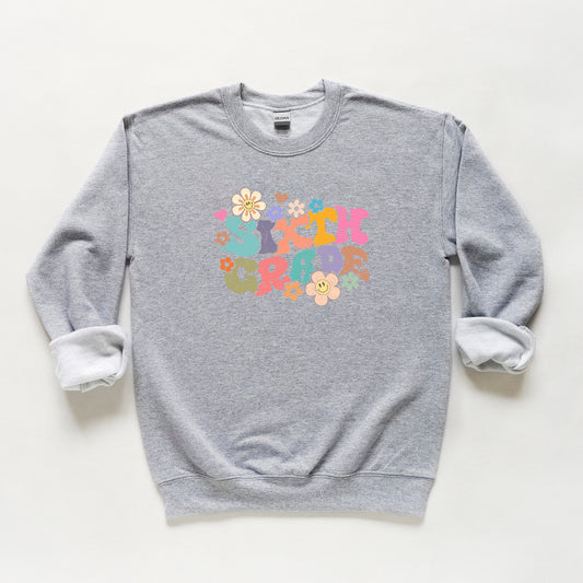 Sixth Grade Flowers | Youth Graphic Sweatshirt