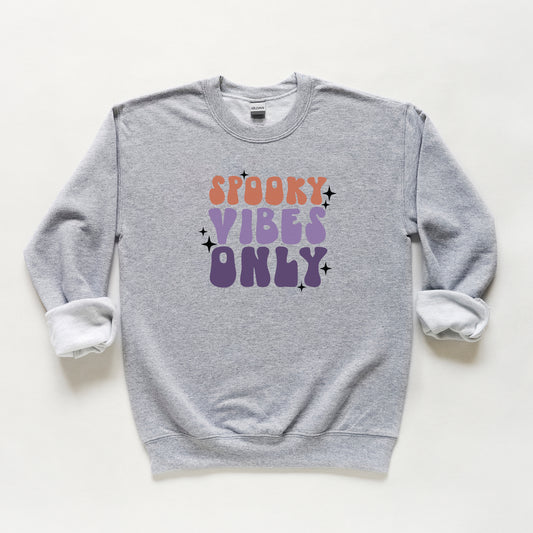 Spooky Vibes Only Stacked | Youth Graphic Sweatshirt