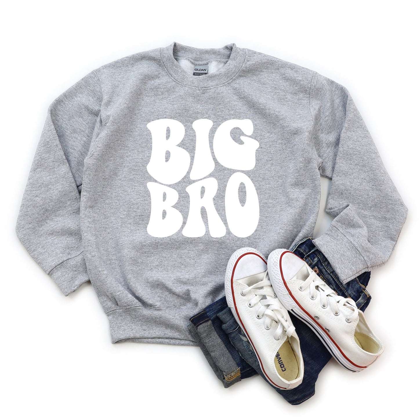 Big Bro Wavy | Youth Graphic Sweatshirt