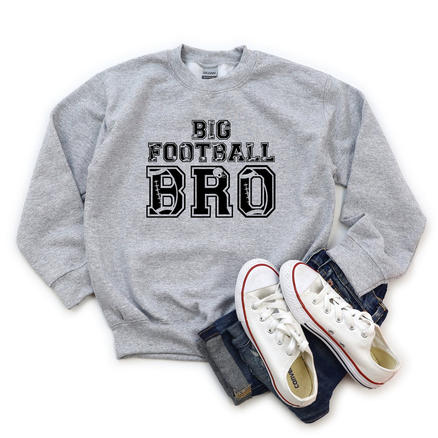 Big Football Bro | Youth Graphic Sweatshirt