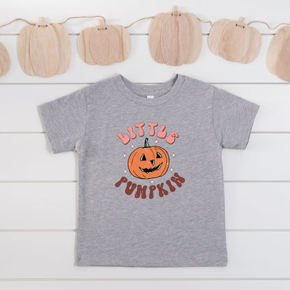 Little Pumpkin Retro | Youth Graphic Short Sleeve Tee