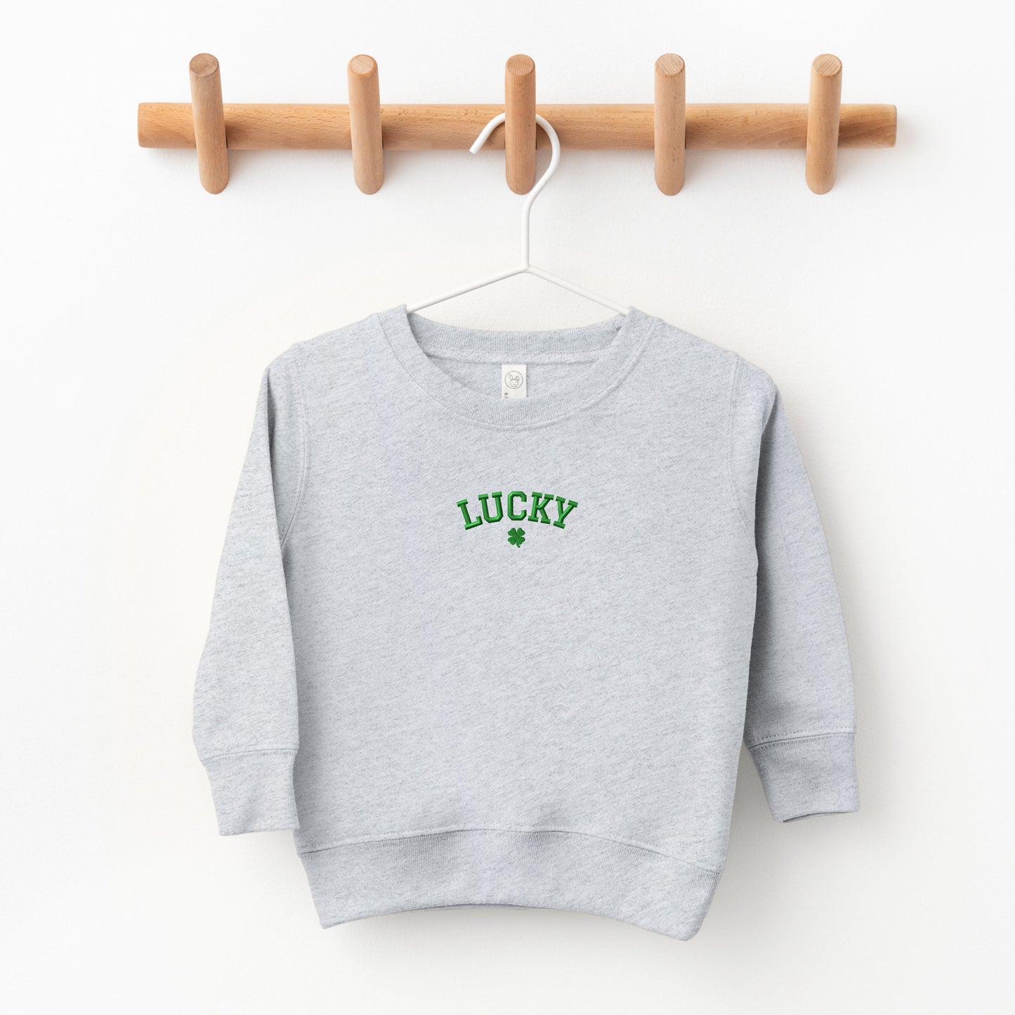 Embroidered Lucky Clover | Toddler Graphic Sweatshirt