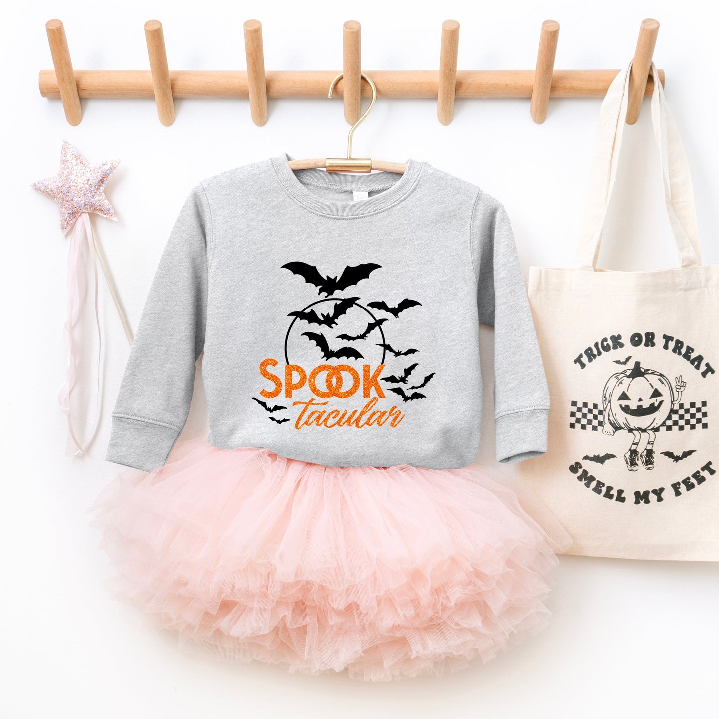 SpookTacular Glitter | Youth Ultra-Soft Graphic Sweatshirt