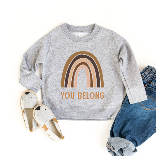 You Belong Rainbow | Youth Ultra-Soft Graphic Sweatshirt