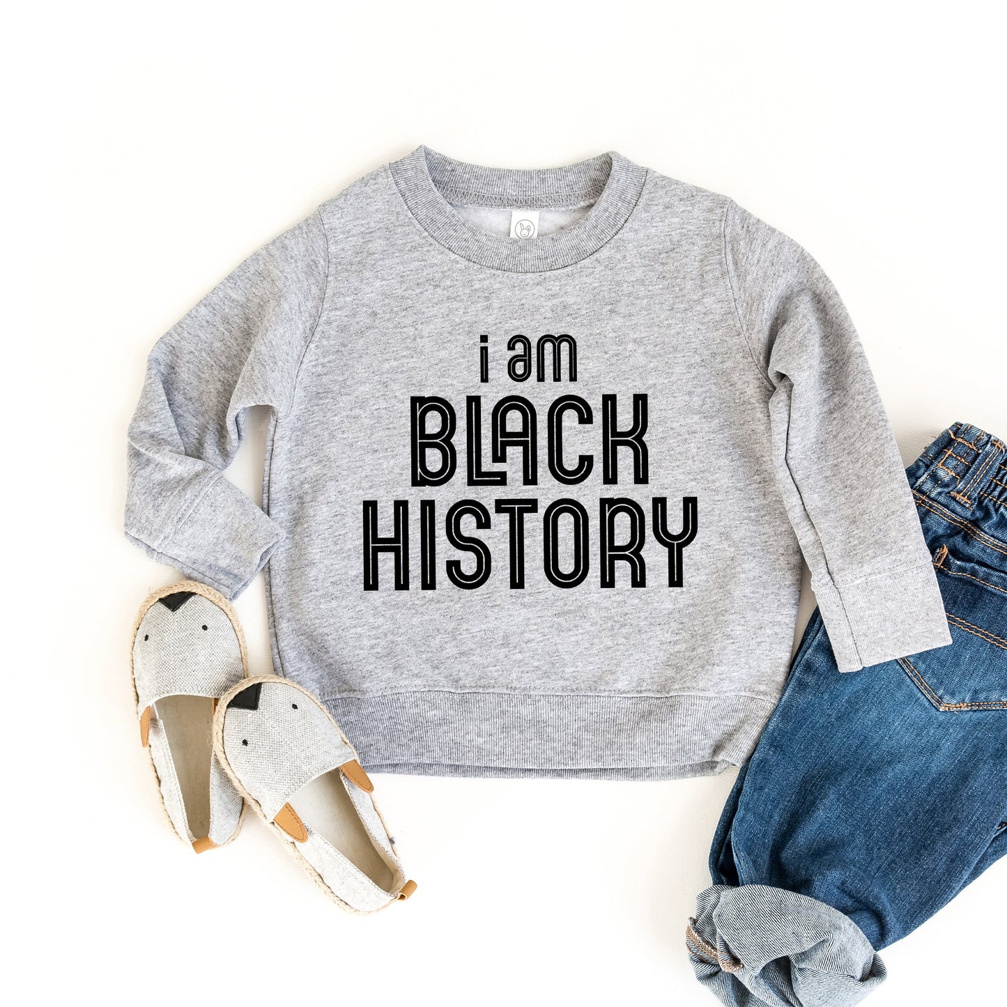 I Am Black History | Youth Ultra-Soft Graphic Sweatshirt